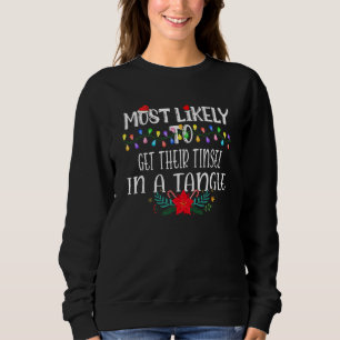 Sweatshirt Plus Susceptible de Se Prendre les Guirlandes dans
