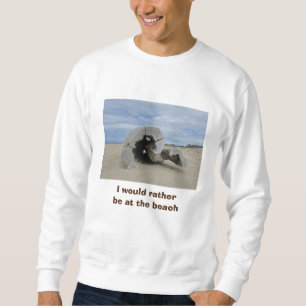 Sweatshirt Plutôt Être À Beach Pacific Coast Driftwood Photo