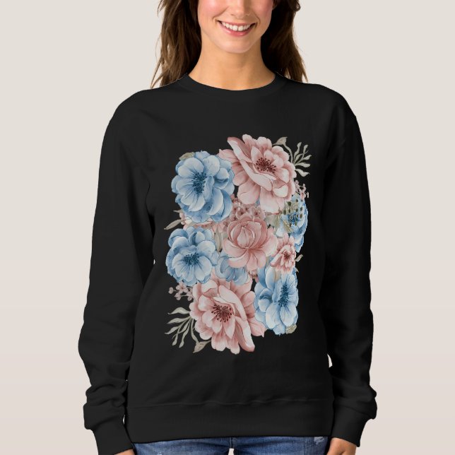 Sweatshirt Plutôt Moderne Floral (Devant)
