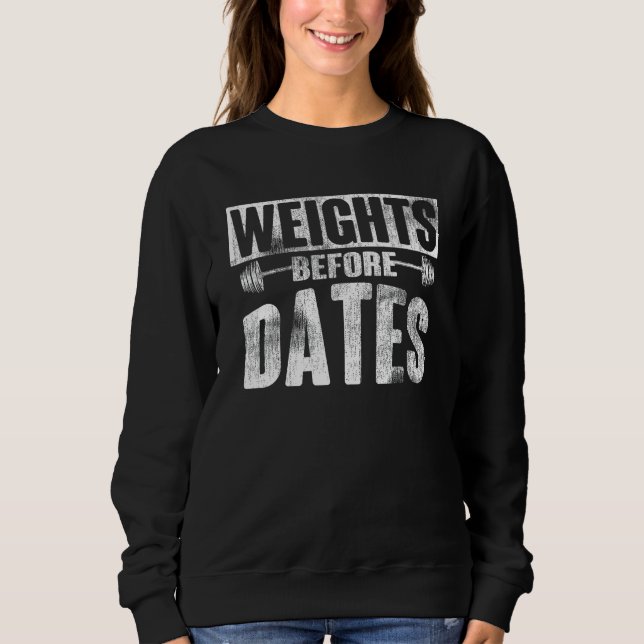 Sweatshirt Poids avant Dates levage cardio exercice Peser (Devant)