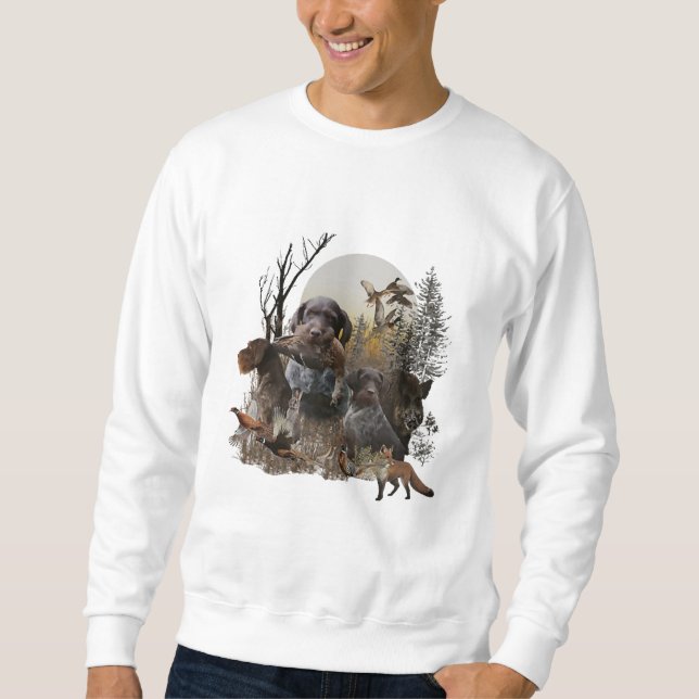 Sweatshirt Pointer à poil dur allemand (Devant)