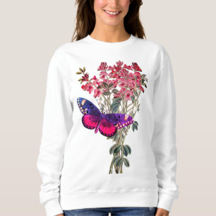 Sweatshirt Pois doux et papillon
