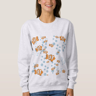 Sweatshirt Poisson clown et bulles d'air
