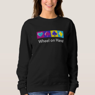 Sweatshirt Poker à main avec roue Casino Joueur de poker Jeux