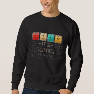 Sweatshirt Poker C'est Science Casino Amant Poker Bluff Carte