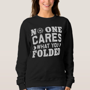 Sweatshirt Poker Plié Pour Les Joueurs De Playcard