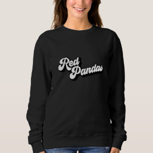 Sweatshirt Polices Vintage Retro Red Pandas
