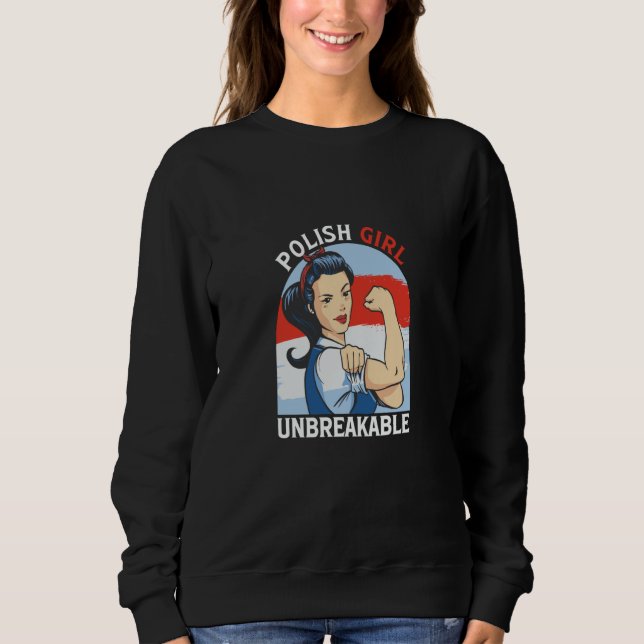 Sweatshirt Polish Girl unbreakable Poland  3 (Devant)