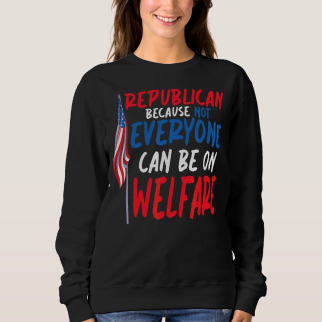Sweatshirt Politique conservatrice américaine Liberté Républi (Devant)