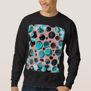 Sweatshirt Polka point aquarelle, motif abstrait.