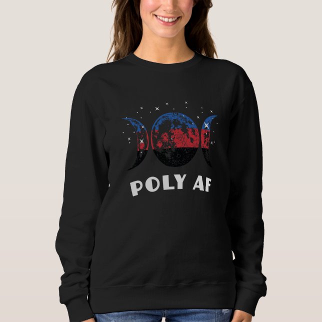Sweatshirt Polyamory Pride Flag Not A Phase Polyamorous (Devant)