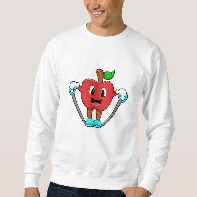 Sweatshirt Pomme en forme avec corde (Devant)