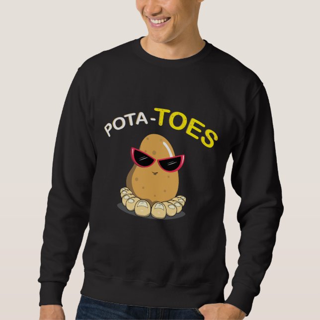 Sweatshirt Pommes de terre Pommes de terre Légumes (Devant)