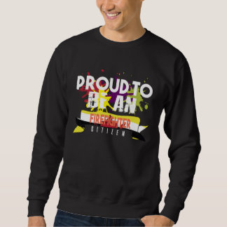 Sweatshirt Pompier fier Profession carrière travailleur trava