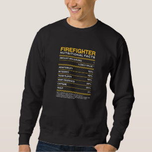 Sweatshirt Pompier Valeur nutritive Feu pompier Maréchal H