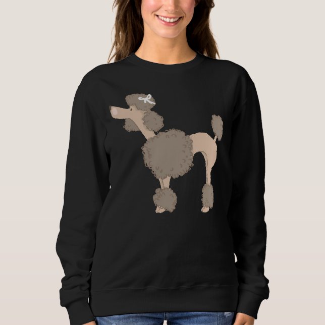 Sweatshirt Poodle Brown (Devant)