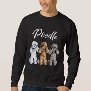 Sweatshirt Poodle mignon I Caniche Chiens de marionnettes Fem
