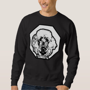 Sweatshirt Poodle porter des lunettes Smart Intellectual Dog 