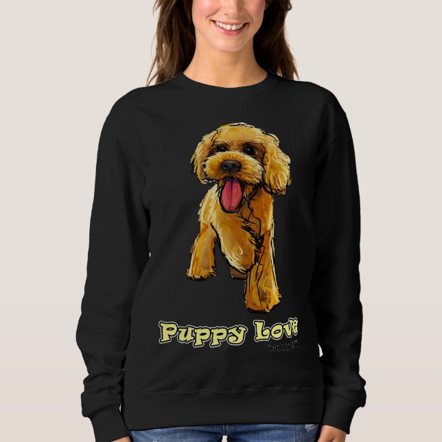 Sweatshirt Poodle Puppy Love (Devant)