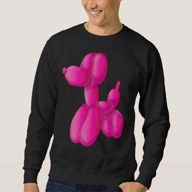 Sweatshirt Poodle rose (Devant)