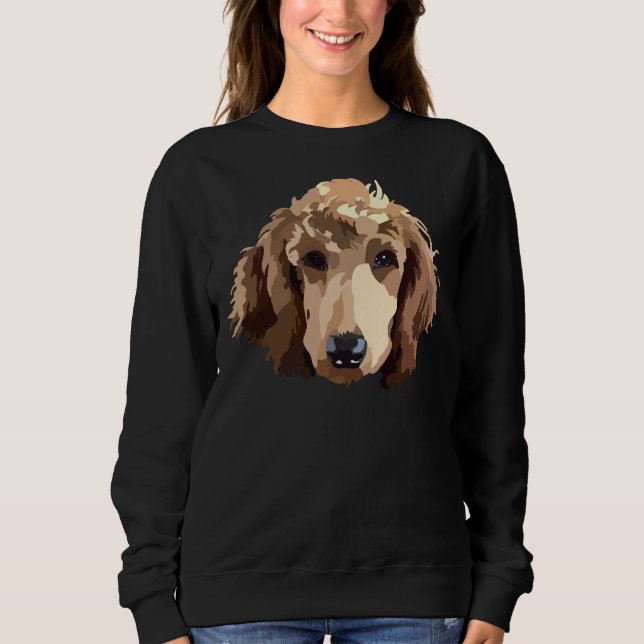 Sweatshirt Poodle rouge (Devant)