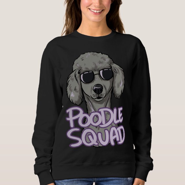 Sweatshirt Poodle Squad Silver (Devant)