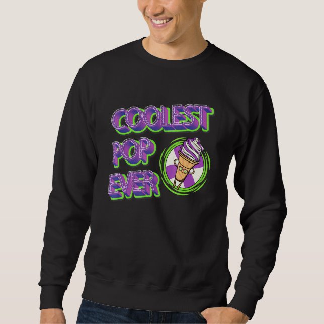 Sweatshirt Pop le plus frais jamais glace crème (Devant)