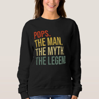 Sweatshirt Pop The Man The Myth The legeme Grand-père Best
