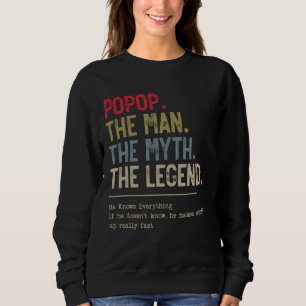 Sweatshirt Popop L'Homme Le Mythe La Légende Qu'Il Connaît Pa