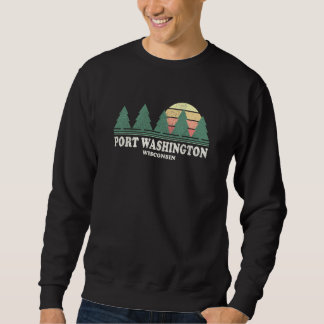 Sweatshirt Port Washington Wi Vintage Throwback Tee Retro les