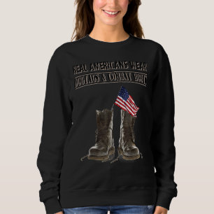 Sweatshirt Portez Des Dogtags Et Des Bottes De Combat Jour De