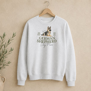 Sweatshirt Portrait de chien personnalisé maman berger allema