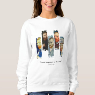 Sweatshirt Portrait et citation de Vincent Van Gogh