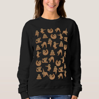 Sweatshirt Poses de yoga jote Sloth