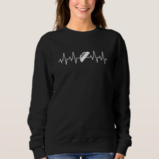 Sweatshirt Poseur de carrelage Carreleur Rythme cardiaque Pos