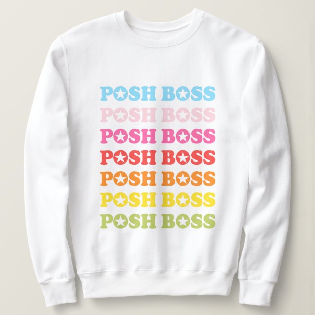 Sweatshirt Posh Boss Star Sweater (Design devant)