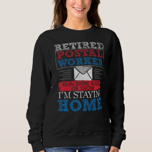 Sweatshirt Poste retraité Travailleur de la poste Retraite Po
