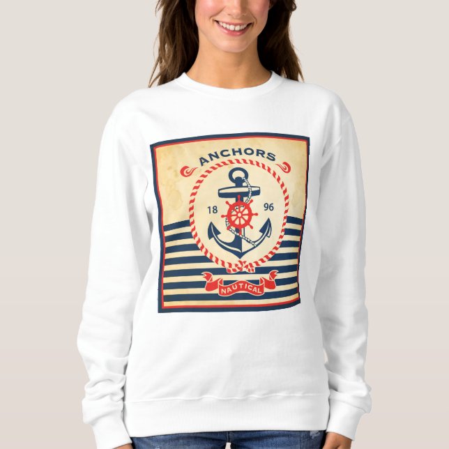 Sweatshirt Poster nautical (Devant)