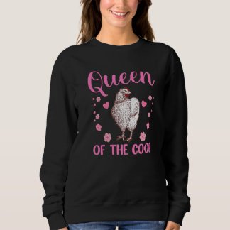 Sweatshirt Poulet Cool Pour Femmes Filles Poulet Dame Coq