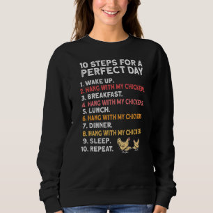 Sweatshirt Poulet de jour idéal éleveur de coq Hen Chicken