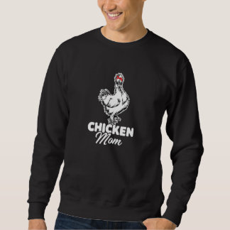 Sweatshirt Poulet de la maman du poulet avec lunettes de foul