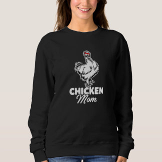 Sweatshirt Poulet de la maman du poulet avec lunettes de foul