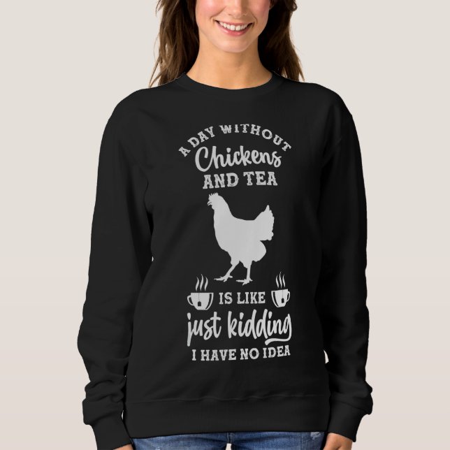 Sweatshirt Poulet de thé (Devant)
