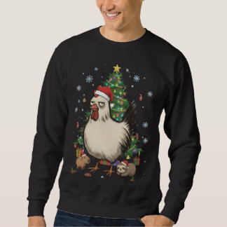 Sweatshirt Poulet de vacances drôle avec Capybara et paresseu