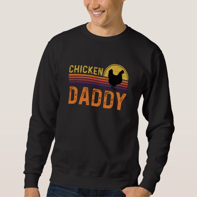 Sweatshirt Poulet papa, Farmants agriculteurs (Devant)