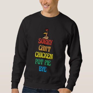 Sweatshirt Poulet Pot À Tarte Amant Drôle Dire Agricole Poule