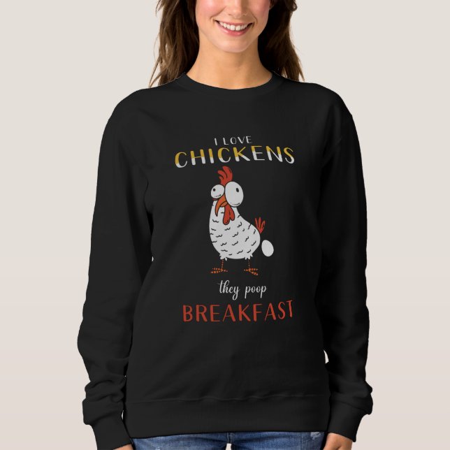Sweatshirt Poulets De Poulet Dit Drôle (Devant)