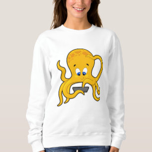 Sweatshirt poulpe avec ordinateur portable