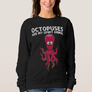 Sweatshirt Poulpe Cool Pour Hommes Femmes Vie Marine Biologie