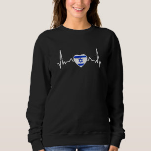 Sweatshirt Pouls d'Israël Drapeau israélien fier